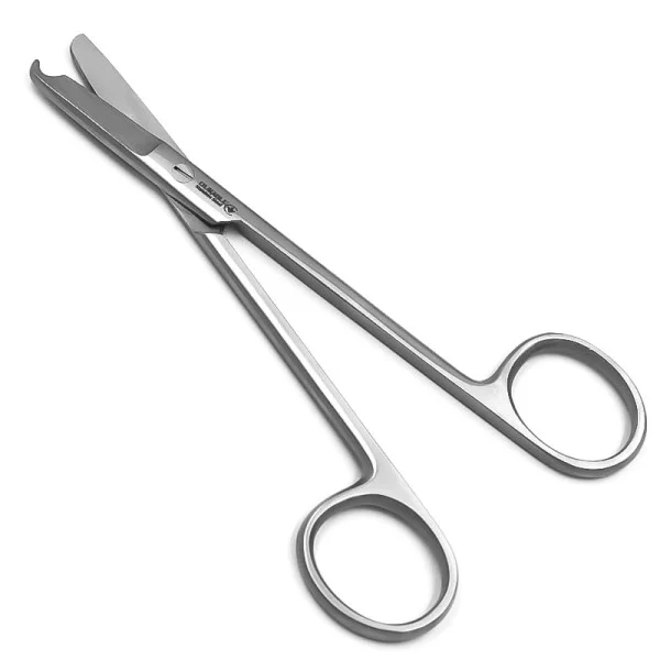 DHS-02-336-13. Ножиці Літтауера (Littauer) для лігатури та зняття шва, прямі, з гакоподібним кінчиком, 135 мм. DURABLE